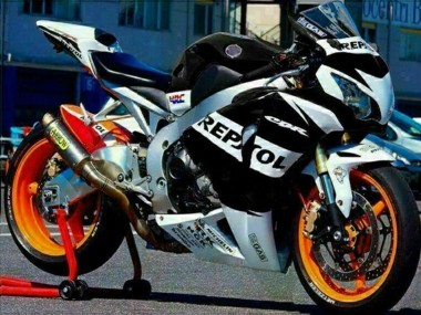 Carenados Moto Honda CBR1000RR 2008-2011 - Plata Blanco Negro Brillante Repsol Fábrica