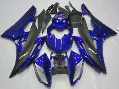 Carenados Moto Yamaha R6 2006-2007 - Azul Negro Mate Fábrica