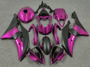Carenados Moto Yamaha R6 2008-2016 - Rosa Negro Mate Fábrica