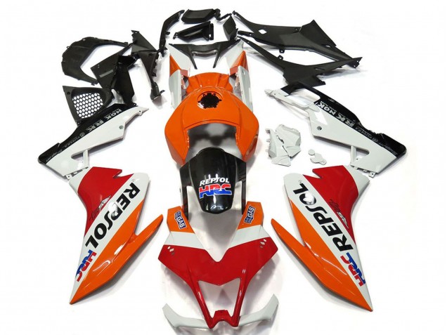 Carenados Moto Aprilia RS4 125 2012-2018 - Naranja Blanco Rojo Negro Brillante Repsol Fábrica