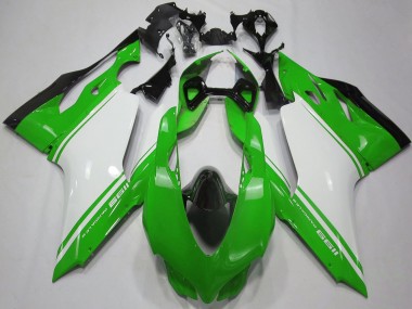 Carenados Moto Ducati 1199 2011-2014 - Verde Brillante Blanco Negro Fábrica