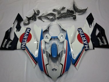 Carenados Moto Ducati 1199 2011-2014 - Blanco Azul Claro Rojo Negro Martini Fábrica