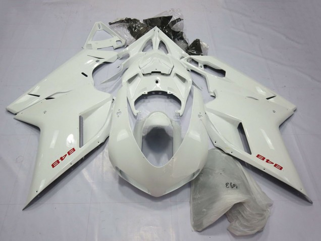 Carenados Moto Ducati 848 2007-2014 - Blanco Perla Fábrica