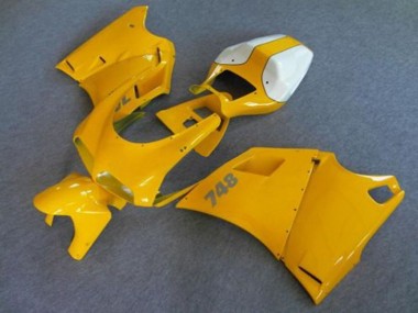 Carenados Moto Ducati 748 1993-2005 - Blanco Amarillo Fábrica