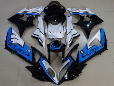 Carenados Moto BMW S1000RR 2009-2014 - Blanco Azul Negro Brillante Alpha Fábrica