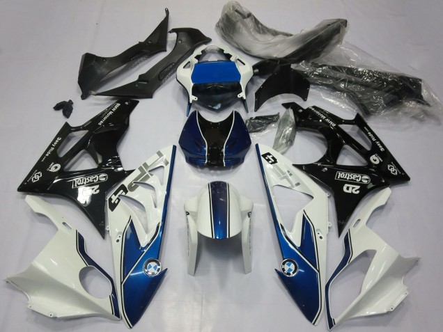 Carenados Moto BMW S1000RR 2017-2018 - Blanco Azul Negro Brillante Fábrica