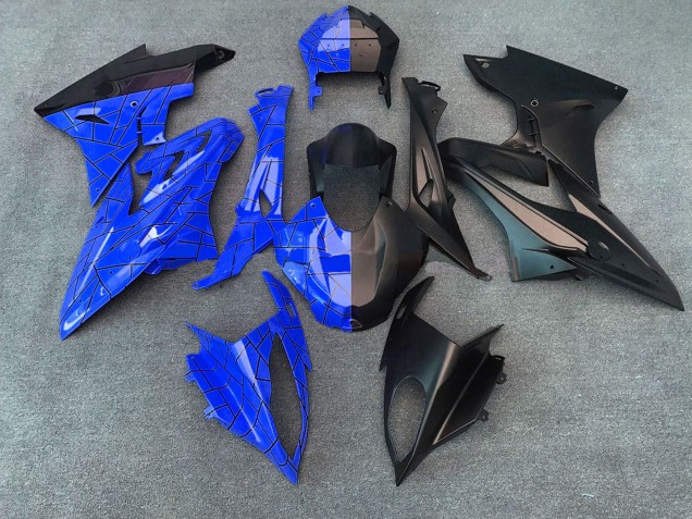 Carenados Moto BMW S1000RR 2015-2016 - Azul Negro Mate Dividir Fábrica