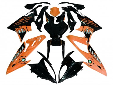 Carenados Moto BMW S1000RR 2015-2016 - Naranja Negro Brillante Tiburón Fábrica