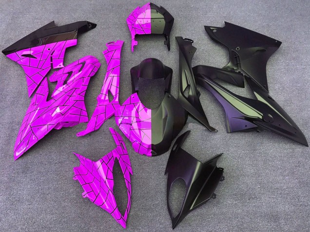 Carenados Moto BMW S1000RR 2015-2016 - Rosa Negro Mate Dividir Fábrica