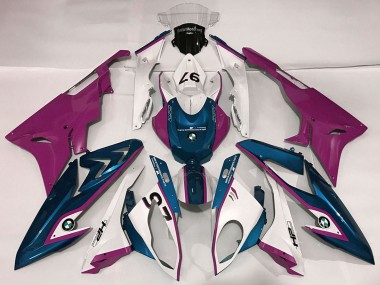 Carenados Moto BMW S1000RR 2009-2014 - Blanco Púrpura Azul Fábrica