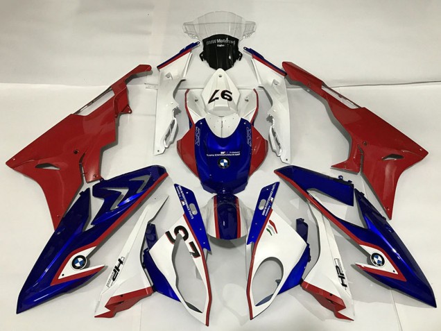Carenados Moto BMW S1000RR 2015-2016 - Blanco Rojo Azul Fábrica