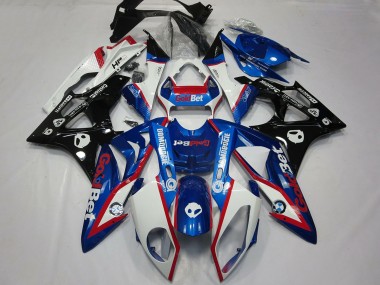 Carenados Moto BMW S1000RR 2009-2014 - Blanco Rojo Azul Negro Brillante OroBet HP Fábrica