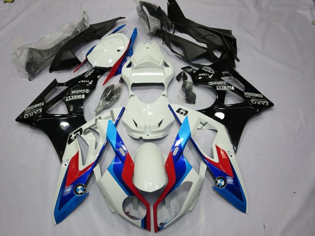 Kit Carenados Moto BMW S1000RR 2009-2014 - Blanco Rojo Azul Negro Brillante Fábrica