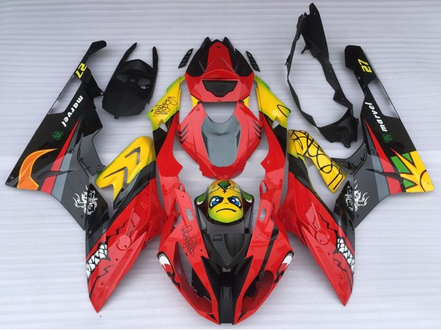 Carenados Moto BMW S1000RR 2015-2016 - Amarillo Rojo Negro Tiburón Fábrica