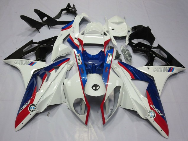 Kits Carenado Moto BMW S1000RR 2009-2014 - Blanco Rojo Azul Negro Brillante Fábrica
