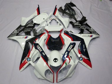 Kits Carenado Moto BMW S1000RR 2009-2014 - Blanco Rojo Negro Brillante Fábrica