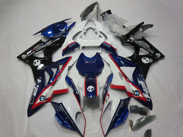 Carenados Moto BMW S1000RR 2009-2014 - Blanco Rojo Azul Negro HP Fábrica