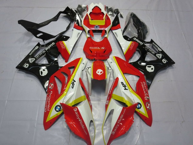 Carenados Moto BMW S1000RR 2009-2014 - Blanco Rojo Amarillo Negro Brillante Fábrica
