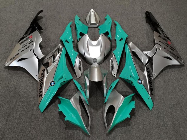 Carenados Moto BMW S1000RR 2009-2014 - Plata Verde Azul Verdoso Negro Fábrica