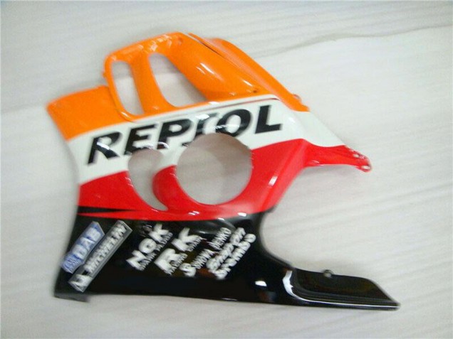 Carenado Moto Honda CBR600 F3 1995-1996 - Naranja Blanco Rojo Negro Brillante Repsol Fábrica