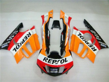 Carenado Moto Honda CBR600 F3 1995-1996 - Naranja Blanco Rojo Negro Brillante Repsol Fábrica