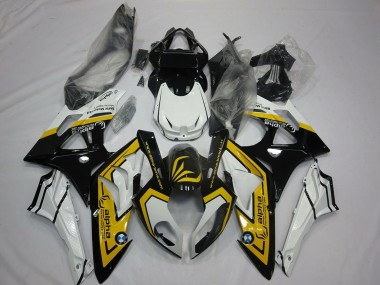 Carenados Moto BMW S1000RR 2009-2014 - Blanco Amarillo Negro Brillante Fábrica