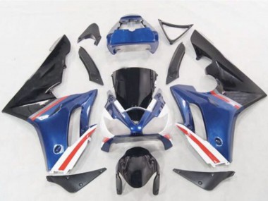 Carenados Moto Triumph Daytona 675 2006-2008 - Azul Blanco Rojo Negro Brillante Fábrica