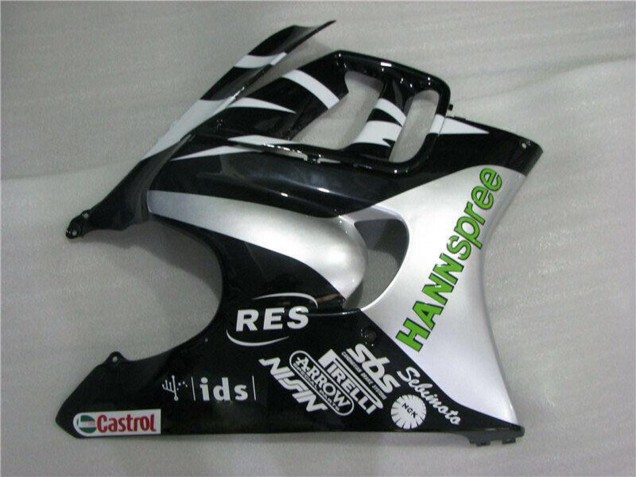 Carenados Moto Honda CBR600 F3 1995-1996 - Blanco Plata Verde Hannspree Fábrica