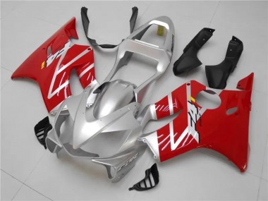 Kits Carenados Moto Honda CBR600 F4i 2001-2003 - Plata Rojo Fábrica