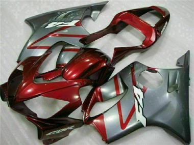 Kits Carenado Moto Honda CBR600 F4i 2001-2003 - Plata Rojo Fábrica