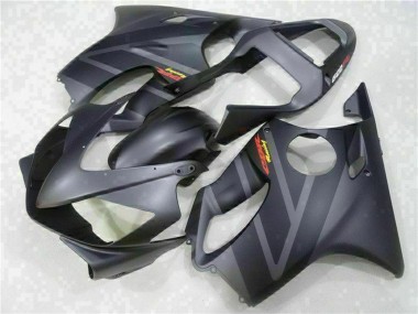 Carenado Moto Honda CBR600 F4i 2001-2003 - Negro Mate Gris Fábrica