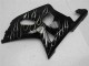 Carenados Moto Suzuki GSXR 600/750 2001-2003 - Negro Brillante Plata Llama Fábrica