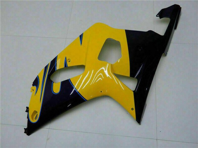 Carenados Moto Suzuki GSXR 600/750 2001-2003 - Amarillo Azul Oscuro Negro Brillante Fábrica