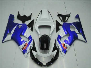 Carenados Moto Suzuki GSXR 600/750 2001-2003 - Blanco Azul Negro Fábrica