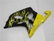 Carenados Moto Suzuki GSXR 600/750 2001-2003 - Negro Brillante Amarillo Llama Fábrica