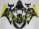 Carenados Moto Suzuki GSXR 600/750 2001-2003 - Negro Brillante Amarillo Llama Fábrica