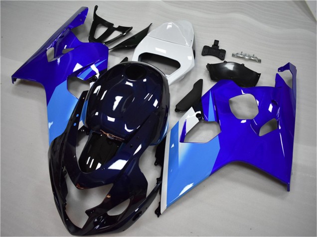 Carenado Moto Suzuki GSXR 600/750 2004-2005 - Blanco Azul Negro Fábrica