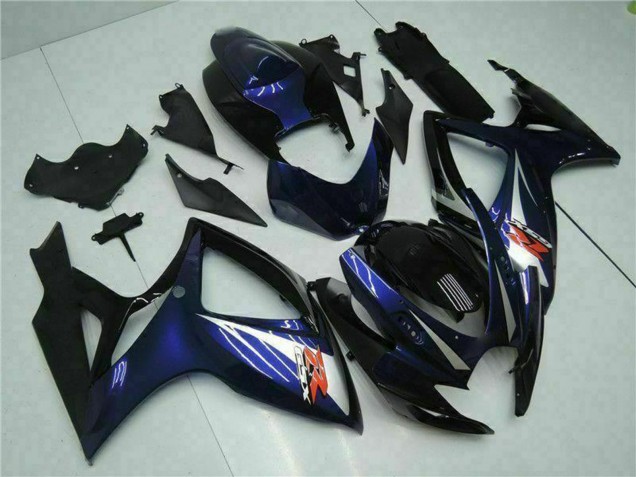 Carenados Moto Suzuki GSXR 600/750 2006-2007 - Negro Brillante Azul Fábrica