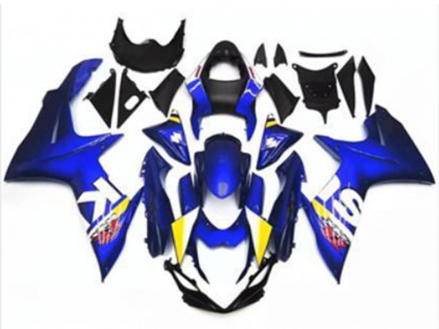 Carenado Moto Suzuki GSXR 600/750 2011-2024 - Azul Blanco Fábrica