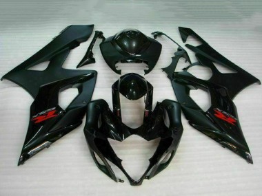 Carenado Moto Suzuki GSXR 1000 2005-2006 - Negro Brillante Negro Mate Rojo Fábrica