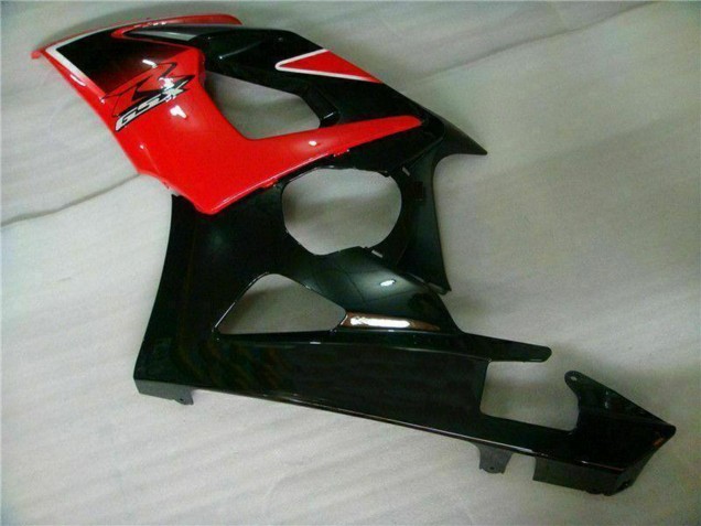 Carenados Moto Suzuki GSXR 1000 2005-2006 - Rojo Negro Brillante Negro Mate Fábrica