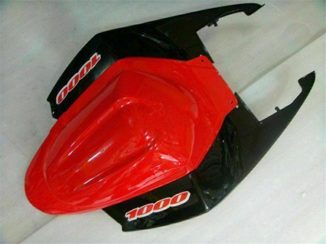 Carenados Moto Suzuki GSXR 1000 2005-2006 - Rojo Negro Brillante Negro Mate Fábrica