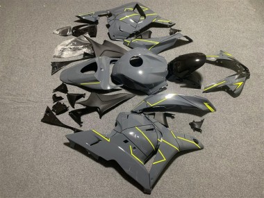 Carenados Moto Honda CBR600RR 2009-2012 - Nardo Gris Oscuro Amarillo Fábrica