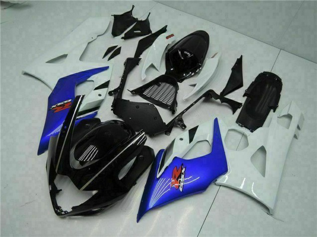 Carenado Moto Suzuki GSXR 1000 2005-2006 - Blanco Azul Negro Brillante Fábrica