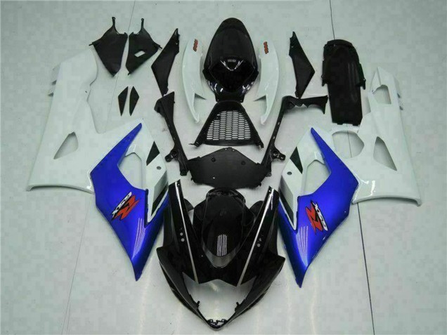 Carenado Moto Suzuki GSXR 1000 2005-2006 - Blanco Azul Negro Brillante Fábrica