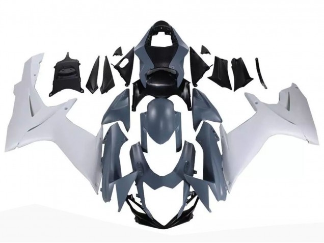 Carenados Moto Suzuki GSXR 600 / GSXR 750 2011-2024 - Nardo Gris Blanco Fábrica