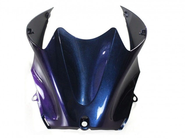 Carenados Moto Kawasaki ZX14R ZZR1400 2006-2011 - Camaleón Azul Púrpura Fábrica