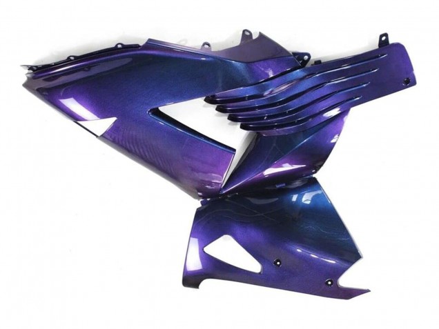 Carenados Moto Kawasaki ZX14R ZZR1400 2006-2011 - Camaleón Azul Púrpura Fábrica