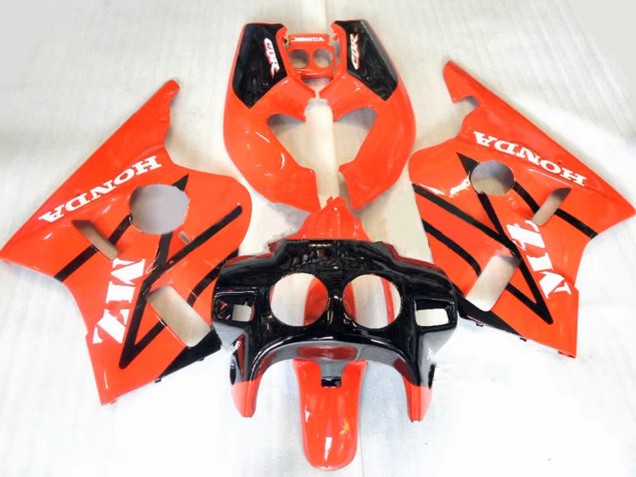 Carenados Moto Honda CBR400RR NC23 1987-1989 - Naranja Negro Brillante Fábrica