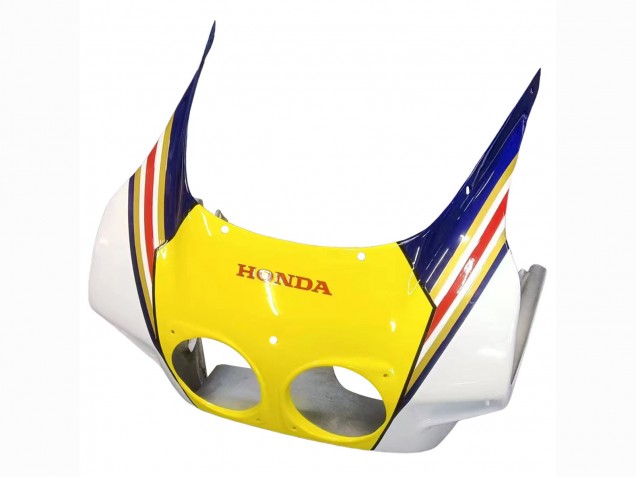 Carenados Moto Honda CBR400RR NC23 1987-1989 - Blanco Amarillo Azul Rothmans Fábrica